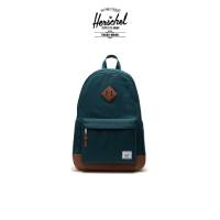 Herschel Supply กระเป๋าเป้ กระเป๋าแล็ปท็อป Laptop Bag กระเป๋าสะพาย กระเป๋าสะพายหลัง กระเป๋าเป้แฟชั่น กระเป๋านักเรียน ของแท้ รุ่น Heritage Backpack 15″/16″ laptop sleeve 24L - Dark Sea/Tan ( 11383-07086-OS )