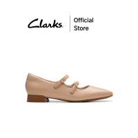 Clarks รุ่น NATALYN LANE สี BEIGE LEATHER รองเท้าคัชชูรัดส้น ไซส์เล็ก รองเท้าส้นสูงหนังแท้ คุณภาพดี ใส่สบาย