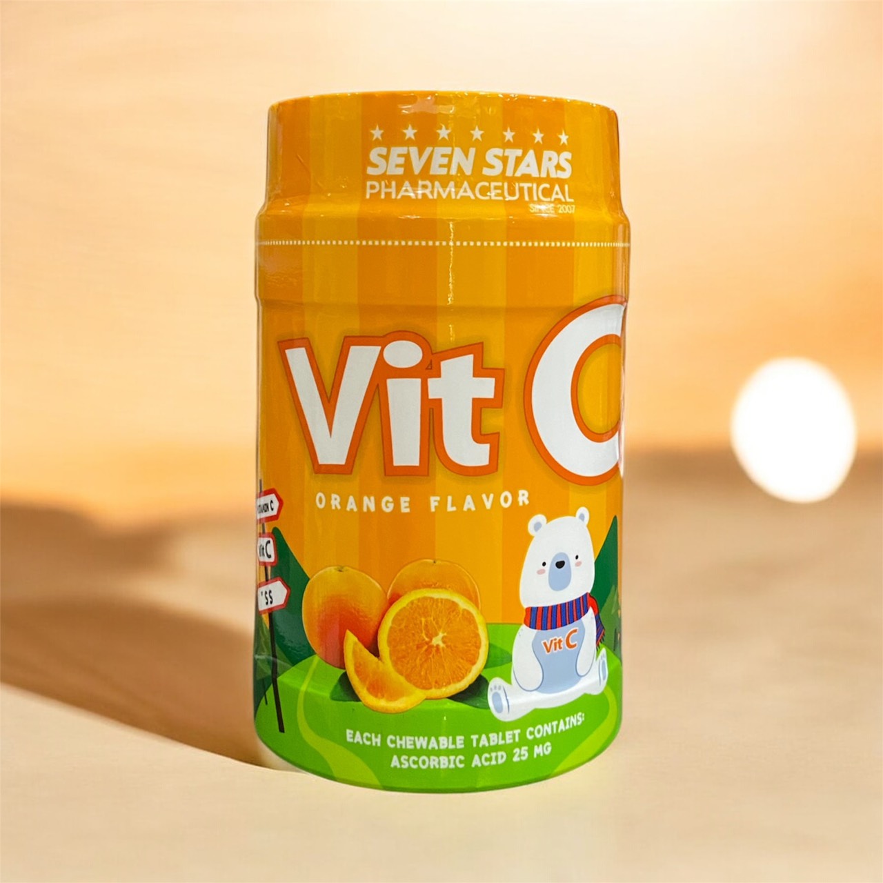 Vitamin C วิตามินซี รสส้ม 1000 เม็ด VitaminC เสริมภูมิให้ลูกน้อย วิตามินซีอม วิตามินซีเด็ก วิตามินซีเคี้ยว มีอย.
