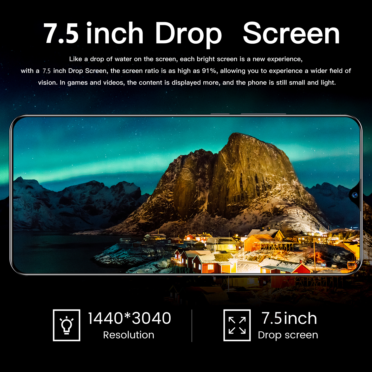 ภาพที่ให้รายละเอียดเกี่ยวกับ 【จัดส่งในไทยภายใน 3 วัน/ฟรีของแถม】สมาร์ทโฟน oqqo A15/A16 มือถือราคาถูก จอใหญ่ สแกนได้ 7.5 นิ้ว หน้าจอ Full HD 12G+512G กล้องหน้า 24MP กล้องหลัง 48MP แบตเตอรี่ 5600mAh รองรับซิมไทยทั้งหมด การ์ด, การ์ดคู่ส่งสแตนด์บายคู่, คุณสามารถใช้แอพพลิเคชั่น โทรศัพท์เกม