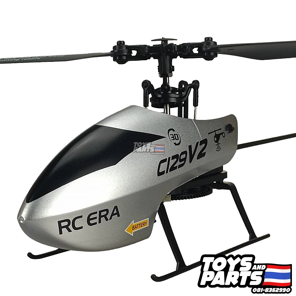 เฮลิคอปเตอร์บังคับ 3D RC Helicopter for Adults, C129V2, Air Ballet, 3D Flip Stunt Rolling, 2.4Ghz 4CH Single Blade 6-Axis Gyro ครบชุดพร้อมบิน (ส่งจากกรุงเทพ) ราคา 1,780 บาท*ส่งฟรี
