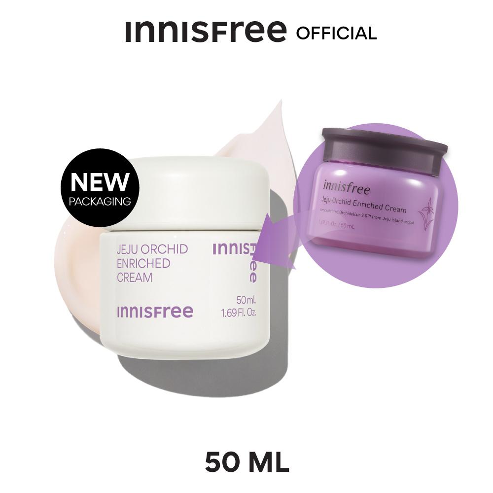 Innisfree orchid enriched cream 50ml อินนิสฟรี ออร์คิด ครีม 50 มล. Strengthen, firm, smooth and nourish skin ครีมยกกระชับผิวสำหรับผู้เริ่มมีริ้วรอย ราคา 1,190 บาท*ส่งฟรี