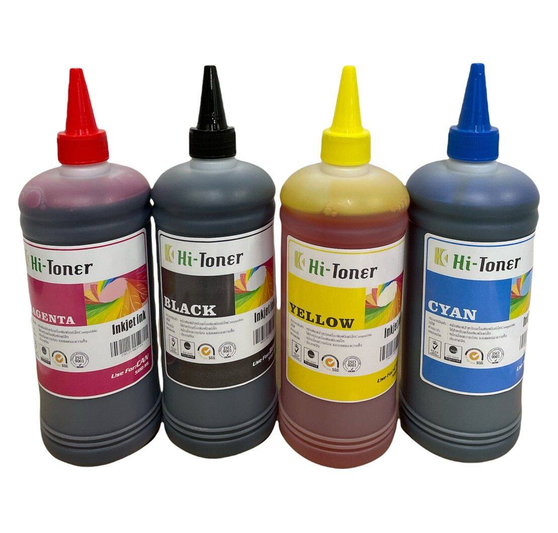 หมึกเติม Canon 100ml จำนวน 4 ขวด ใช้ได้กับ Printer Canon ทุกรุ่น จำนวน4 ขวด4 TS307 MG3670 E480 E510 G1010 G2010 G3010 G4010 G1000 MX377 MP287 IP2770 G2000 G3000 G4000 IP7270 MP145 MP237 MP258 MX366 IX6770 IX6870