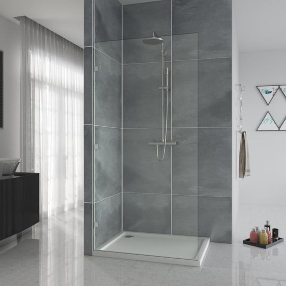 Global House **Delivery to Some Areas Is Available. Heritage Fixed Shower Screen, Size 900X1900 Mm. 8 mm Thick. Model Pqs-Pfl09, Guaranteed to Be Authentic. ราคา 3,290 บาท*ส่งฟรี