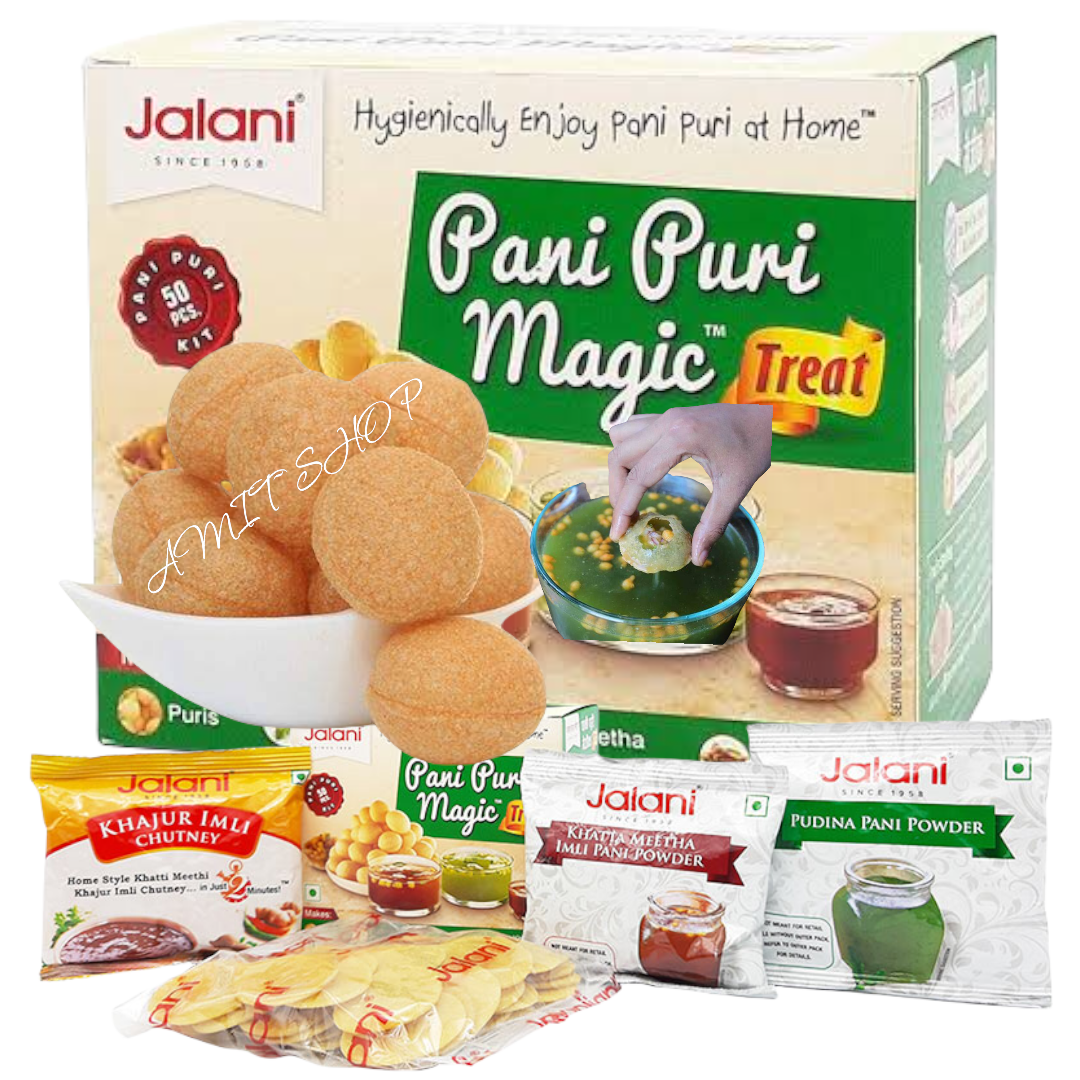 ลองดูภาพสินค้า Pani Puri Magic( Jalani )220g แผ่นแป้งสําหรับทอด ขนมอินเดีย.