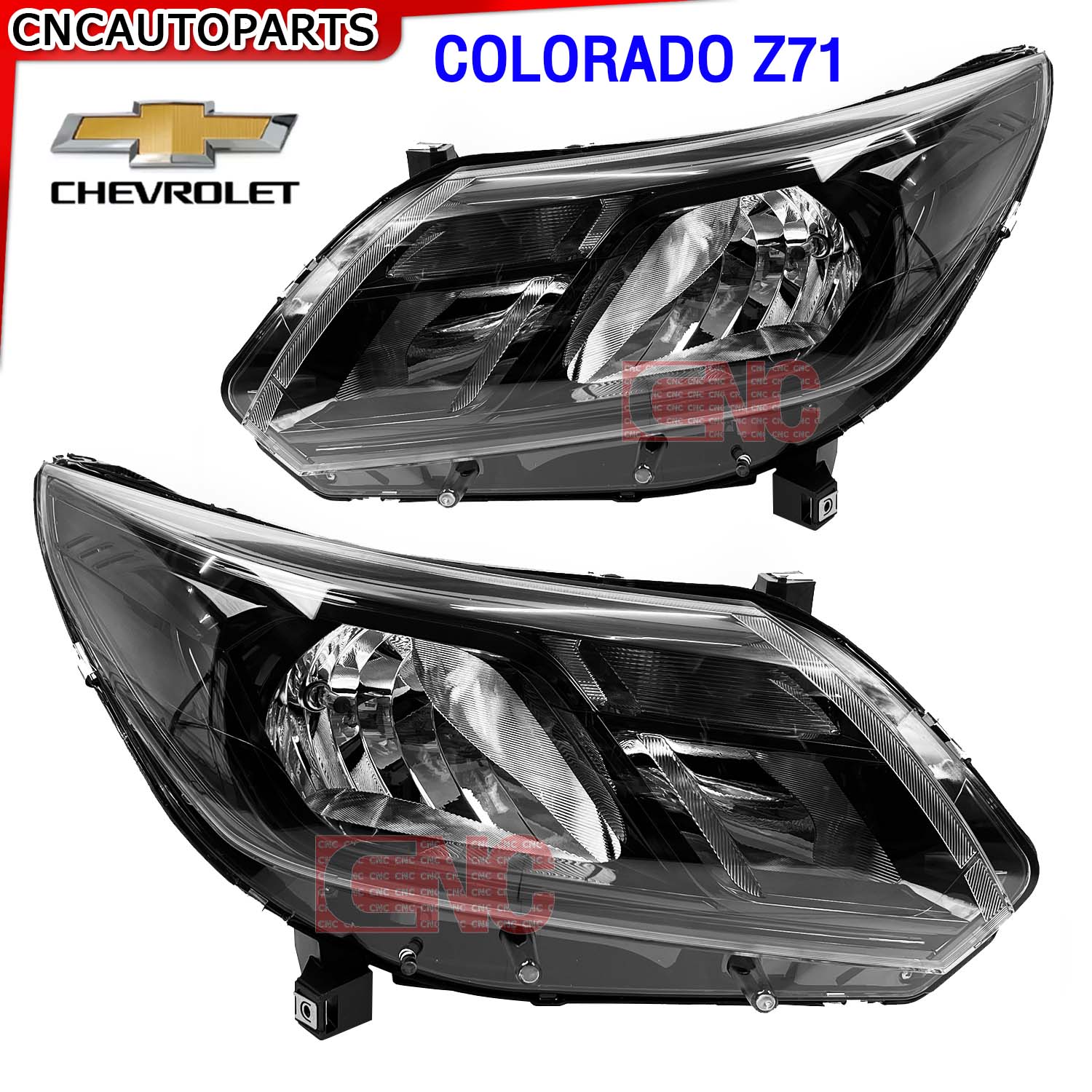 ไฟหน้า CHEVROLET COLORADO Z71 MY18 ปี 2017 2018 2019 ธรรมดา คิ้วในดำ - ข้างซ้าย / ข้างขวา ราคา 2,900 บาท*ส่งฟรี