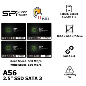 ภาพหน้าปกสินค้าSILICON POWER A56 128GB/ 256GB/ 512GB/ 1TB 2.5\" SSD เอสเอสดี SATA 3 รับประกันศูนย์ไทย 3 ปี ที่เกี่ยวข้อง