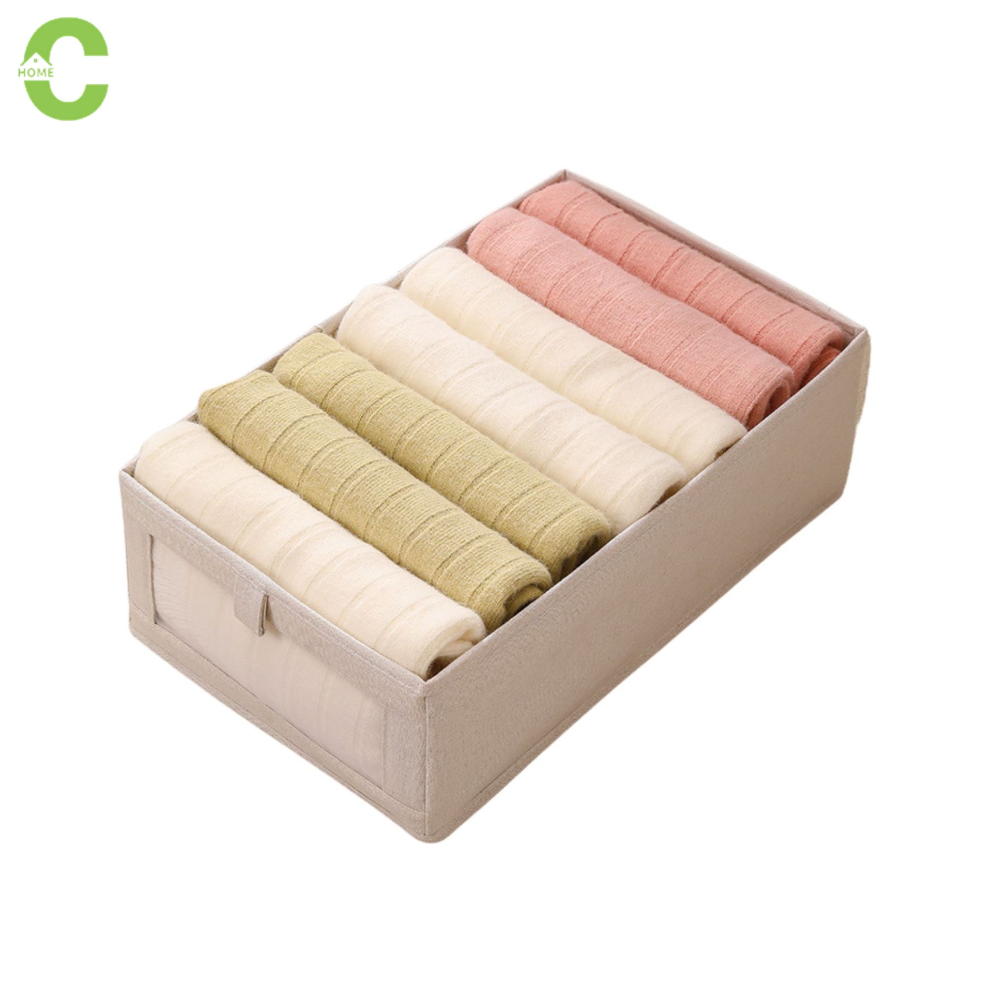 HOMEC กล่องใส่เสื้อผ้า กล่องเก็บเสื้อผ้า กล่องเก็บเสื้อผ้าพับได้ clothes box กล่องพับได้ ที่เก็บของ กล่องผ้าใส่ของ พับได้ ประหยัดพื้นที่ ราคา 99 บาท*ส่งฟรี