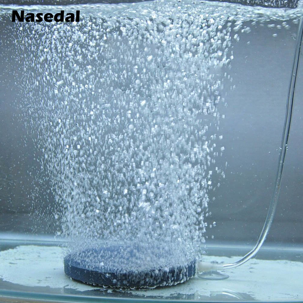 2pcs/set 4cm Mini Air Bubble Stone Aerator for Aquarium Fish Tank Pump Hydroponic Oxygen Plate ราคา 30 บาท*ส่งฟรี