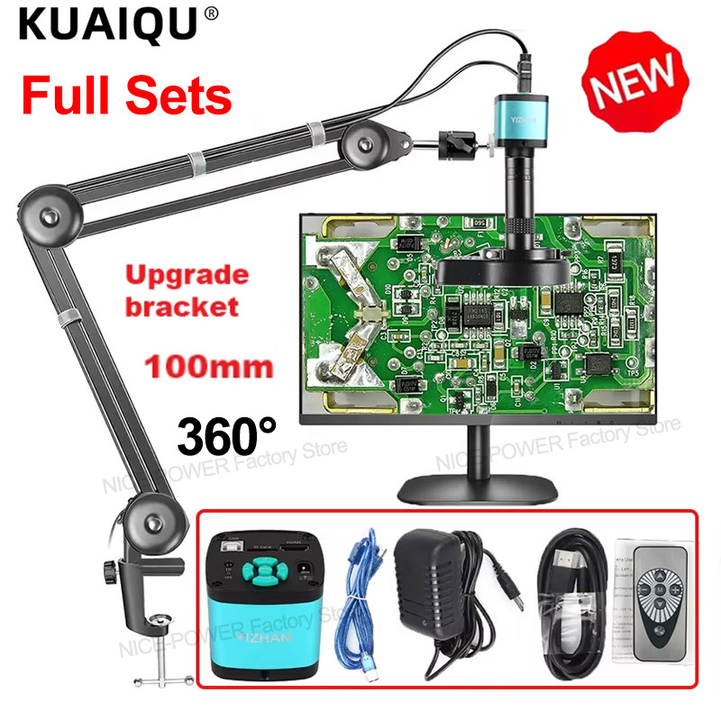 Trinocular Microscope Camera 4K 48MP HDMI USB Interface Digital Electronic Industrial Camera Connect PC For Stereo Microscope Soldering ราคา 1,998 บาท*ส่งฟรี