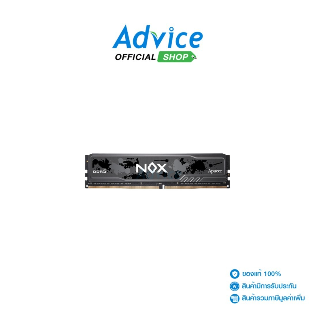 Ram Ddr5(6000) 16Gb Apacer Nox Black (Ah5U16G60C622Mbaa-1) : A0177700 ราคา 8,880 บาท*ส่งฟรี