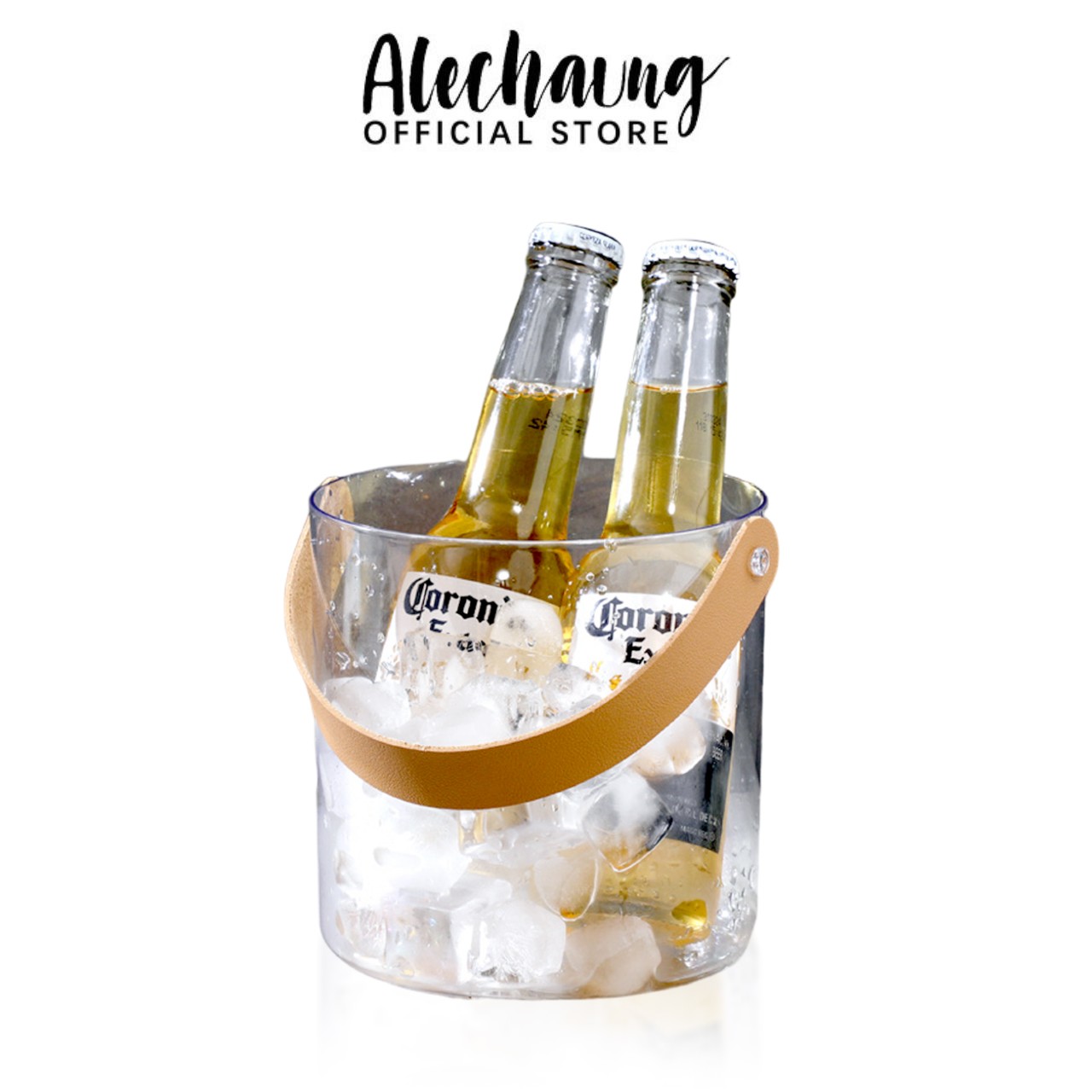 Alechaung ถังน้ำแข็ง ถังใสใส่เครื่องดื่ม ถังแช่ไวน์ ice bucket ใส่น้ำแข็ง ใส่แชมเปญ เบียร์ สำหรับปาร์ตี้ มื้ออาหาร 2ขนาด ราคา 55 บาท*ส่งฟรี