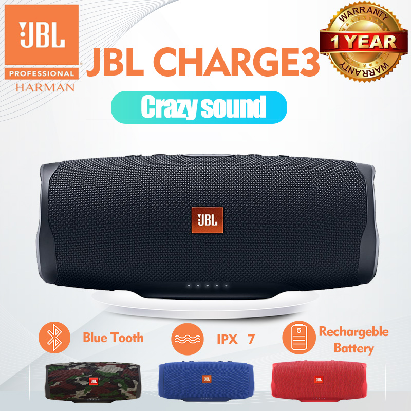 ดูภาพ Charge3ลำโพงบลูทูธJBL ลำโพงกลางแจ้ง บลูทูธไร้สายJBL Bluetooth Speaker แบบพกพากันน้ำ เพิ่มเติม Charge3ลำโพงบลูทูธJBL ลำโพงกลางแจ้ง บลูทูธไร้สายJBL Bluetooth Speaker แบบพกพากันน้ำ