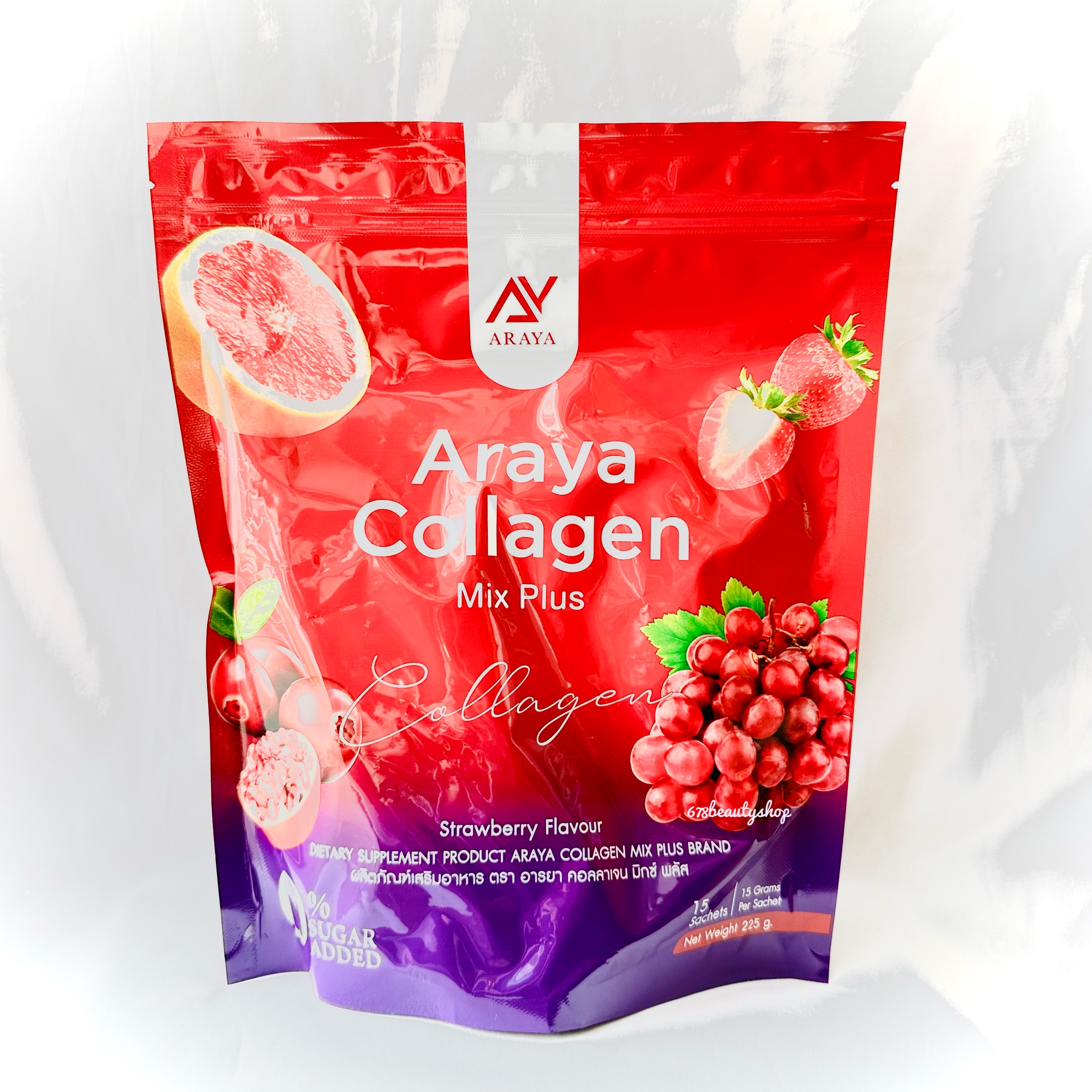 Araya collagen mix plus (1 pack of 15 sachets) ราคา 125 บาท*ส่งฟรี
