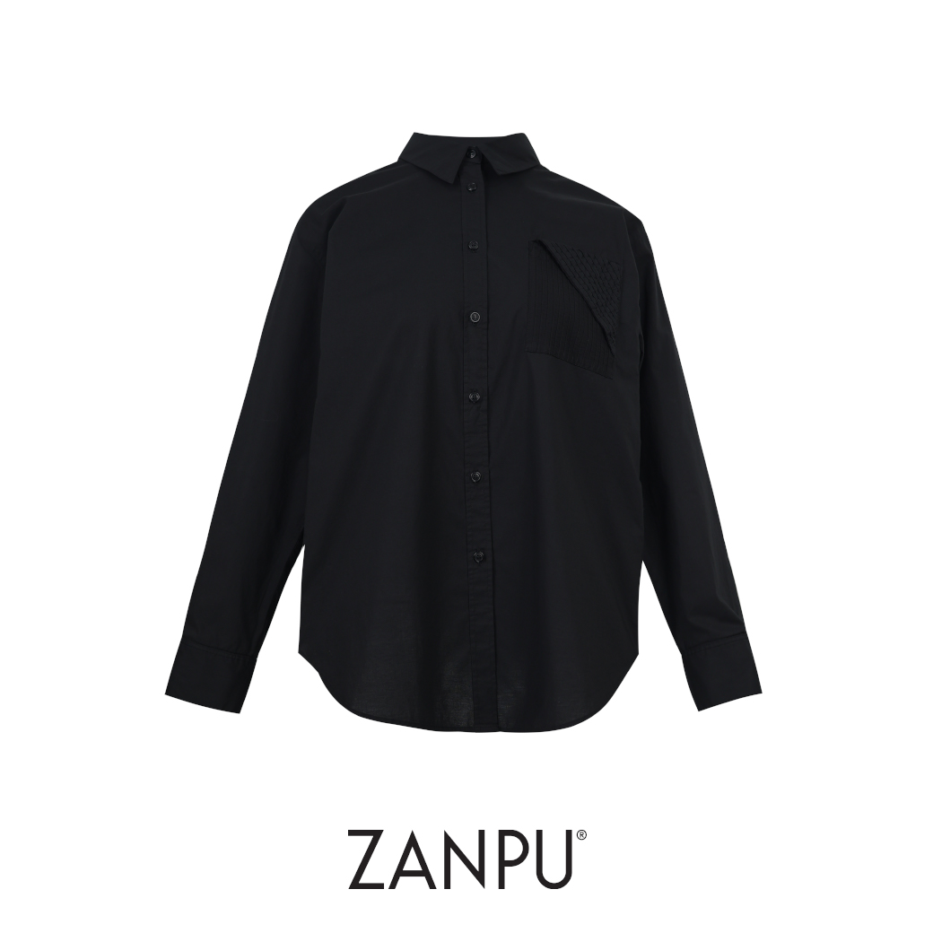 Zanpu Ss26 Zanpu Essential Shirt Long Sleeve Shirt Bl-9260119 (Black) ราคา 3,490 บาท*ส่งฟรี