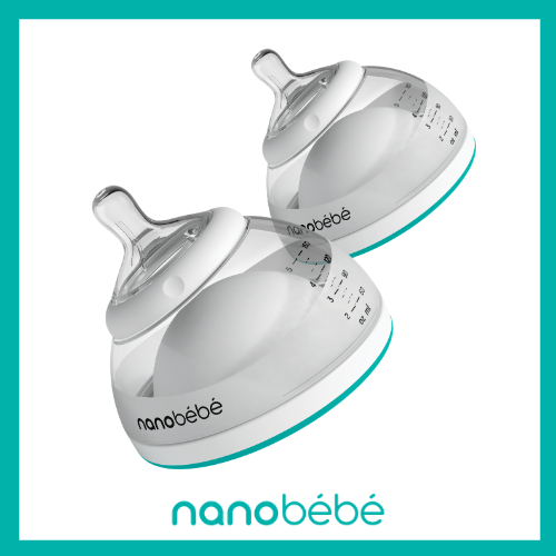 ขวดนม nanobebe Breastmilk 5 oz. Twin Pack - ขวดนมนาโนเบเบ้รักษาคุณค่าน้ำนมแม่ Anti-colic ราคา 1,200 บาท*ส่งฟรี