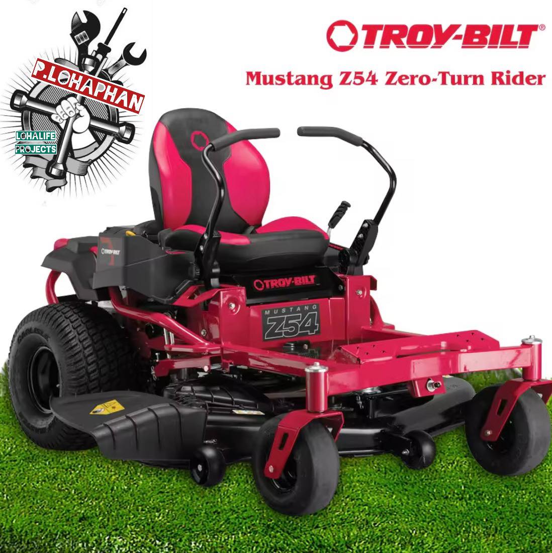 รถตัดหญ้านั่งขับ TROY-BILT รุ่น Mustang 54 Zero-Turn กำลัง 25 เเรงม้า 54 นิ้ว + กล่องเก็บหญ้า (Made in USA) #ซื้อที่เรารับประกันศูนย์ 1 ปีเต็ม ราคา 255,000 บาท*ส่งฟรี