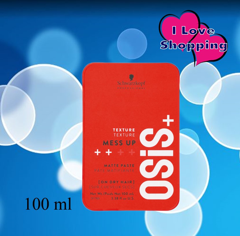 Schwarzkopf Osis+ Mess up 100 ml Matte Wax, Level 2 Hardness. ราคา 370 บาท*ส่งฟรี