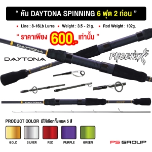 ภาพหน้าปกสินค้าคันเดโทน่า รุ่นแรก! Daytona Spinning (สปินนิ่ง) ขนาด 6 ฟุต 2 ท่อน คละสี เลือกสีไม่ได้ ที่เกี่ยวข้อง