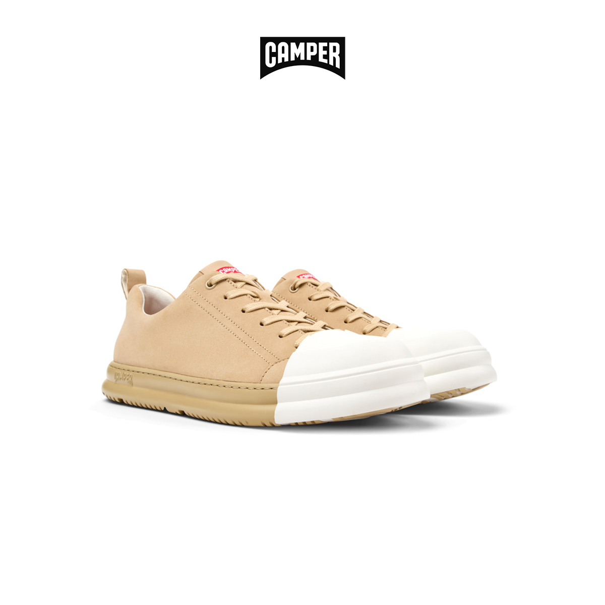 CAMPER รองเท้าผ้าใบ ผู้หญิง รุ่น Junction Runner สีเบจ ( SNK - K201683-010 ) ราคา 7,550 บาท*ส่งฟรี