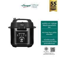 Seagull หม้ออัดแรงดันไฟฟ้า ขนาด 6 ลิตร ดำฝาด้าน