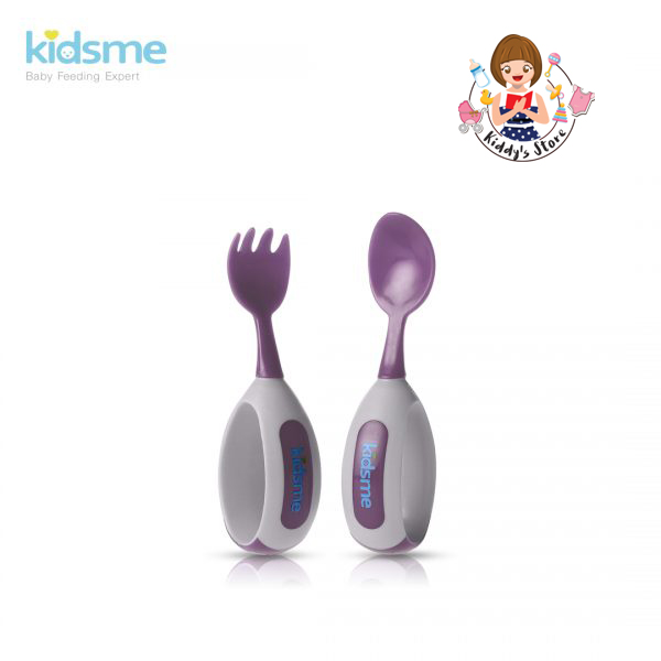 Kidsme Toddler Spoon and Fork Set เซ็ทช้อนส้อมสำหรับเด็กหัดใช้