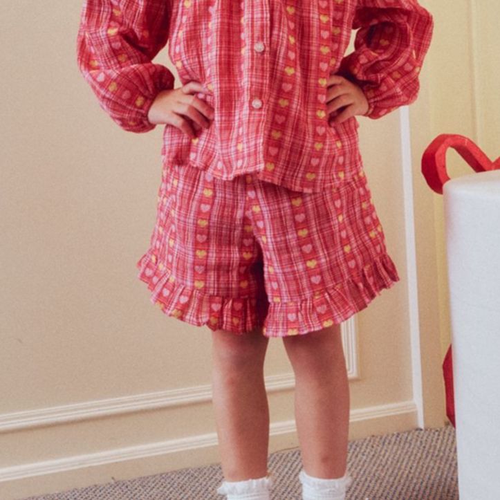 lookbookpetite rabbit shorts strawberry shortcake กางเกงเด็ก ขาสั้น สีชมพู ราคา 650 บาท*ส่งฟรี