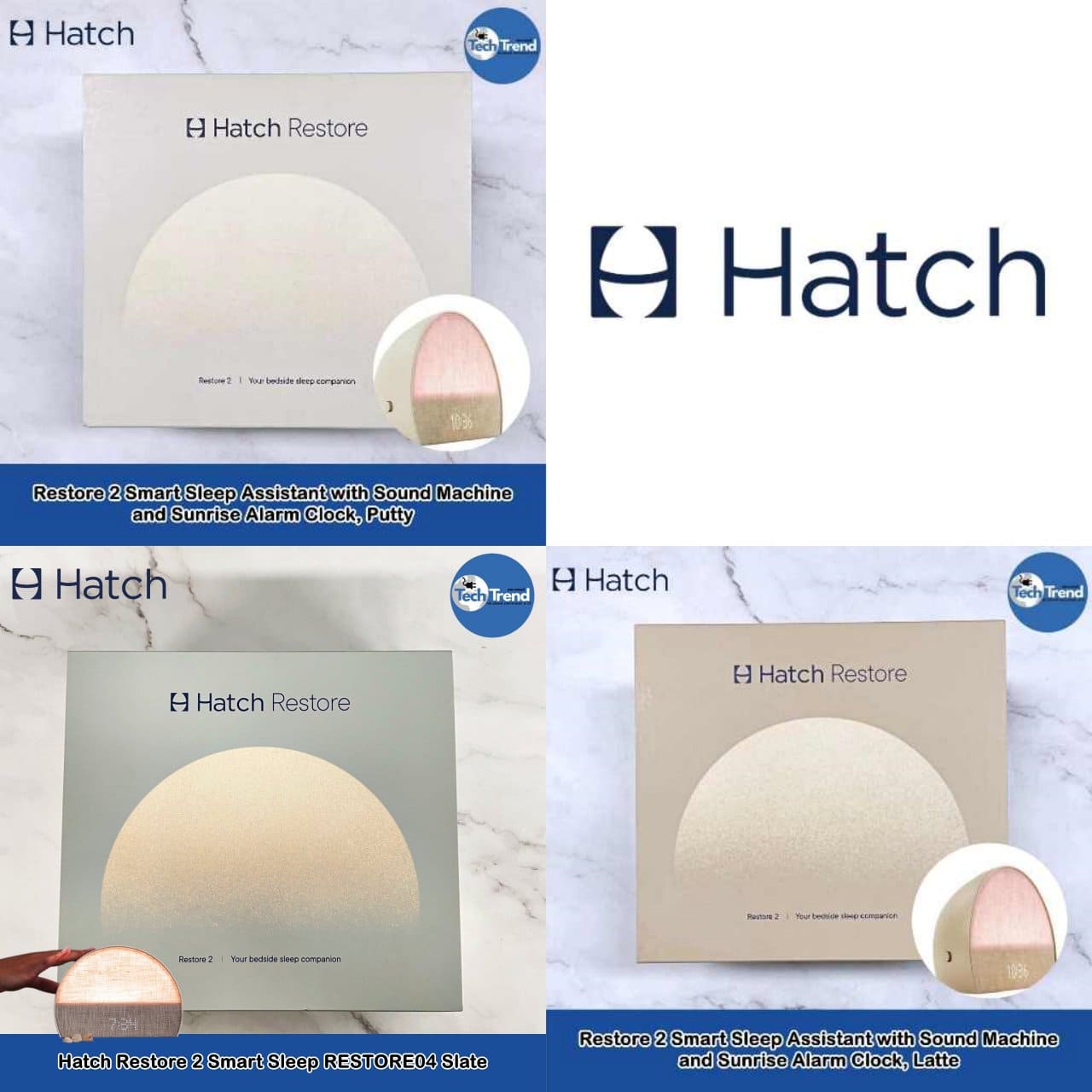 (Hatch) Restore 2 Smart Sleep Assistant with Sound Machine and Sunrise Alarm Clock เครื่องเสียงนอนหลับและนาฬิกาปลุก พร้อมไฟ ราคา 15,950 บาท*ส่งฟรี