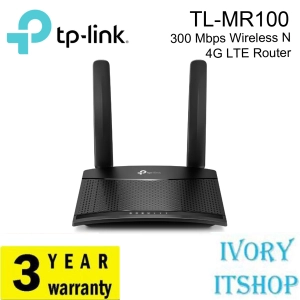 ภาพหน้าปกสินค้าTP Link TL-MR100 300 Mbps Wireless N 4G LTE Router MR100/ivoryitshop ที่เกี่ยวข้อง