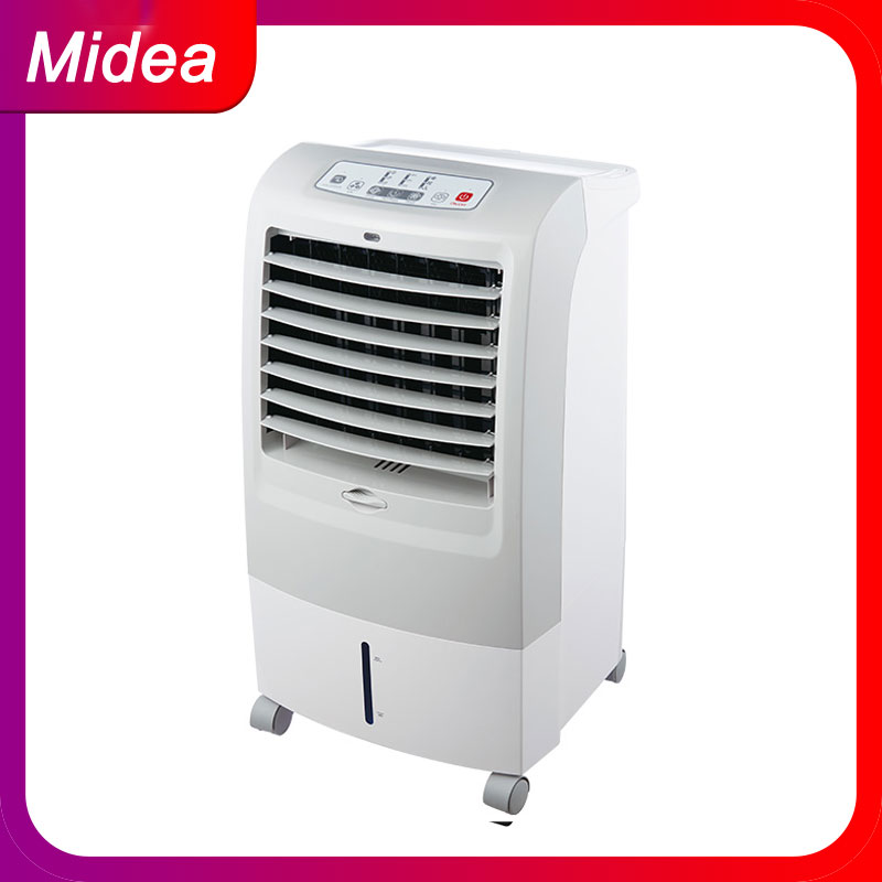 Midea Air Cooler ไมเดียพัดลมไอน้ำ พัดลมไอเย็น รีโมทคอนโทล ตั้งเวลาทำงานได้ 4ล้อ รุ่น AC200-A(Gray) (เทา)