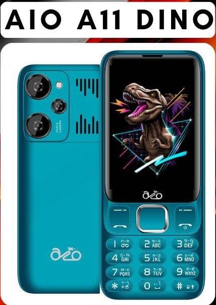 Inovo A11 Dino Push-Button Phone, Dual Sim System (2 Sim), 3.9-Inch Wide Screen, Supports 3G/4G, with 1 Year Warranty from the Center. ราคา 981 บาท*ส่งฟรี