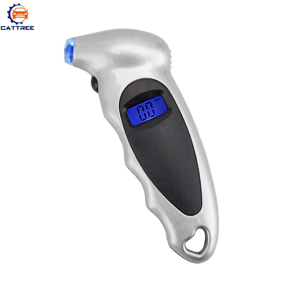 Cattree Digital Tire Pressure Tire Pressure Gauge Tire Pressure Precise 0-150 PSI Digital High-Precision Tyre Alert Sensor Monitor Driving Safety Indicator