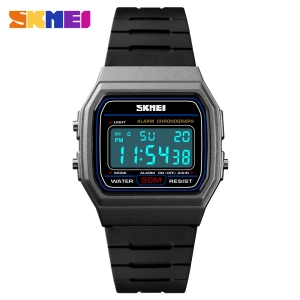 สินค้า SKMEI 1412 นาฬิกาแฟชั่นผู้ชาย ระบบดิจิตอล ทหาร เรืองแสง นาฬิกากันน้ำ
