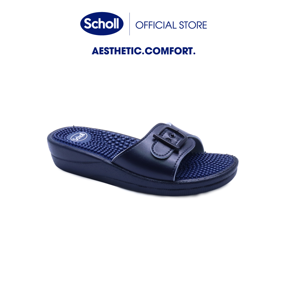 Scholl รองเท้าแตะผู้หญิงสกอลล์-นิว มาสสาจ New Massage เทคโนโลยีมาสสาจ (Massage) ปุ่มนวดเท้า เบา ทนทาน ราคา 1,082 บาท*ส่งฟรี