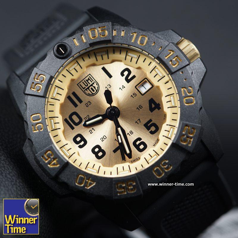 Winner Time Luminox Navy Seal Gold 3500 Series Limited Edition Watch, Model Xs.3505.Gp.Set, 2-Year Warranty from C.Thong Panich. ราคา 18,225 บาท*ส่งฟรี