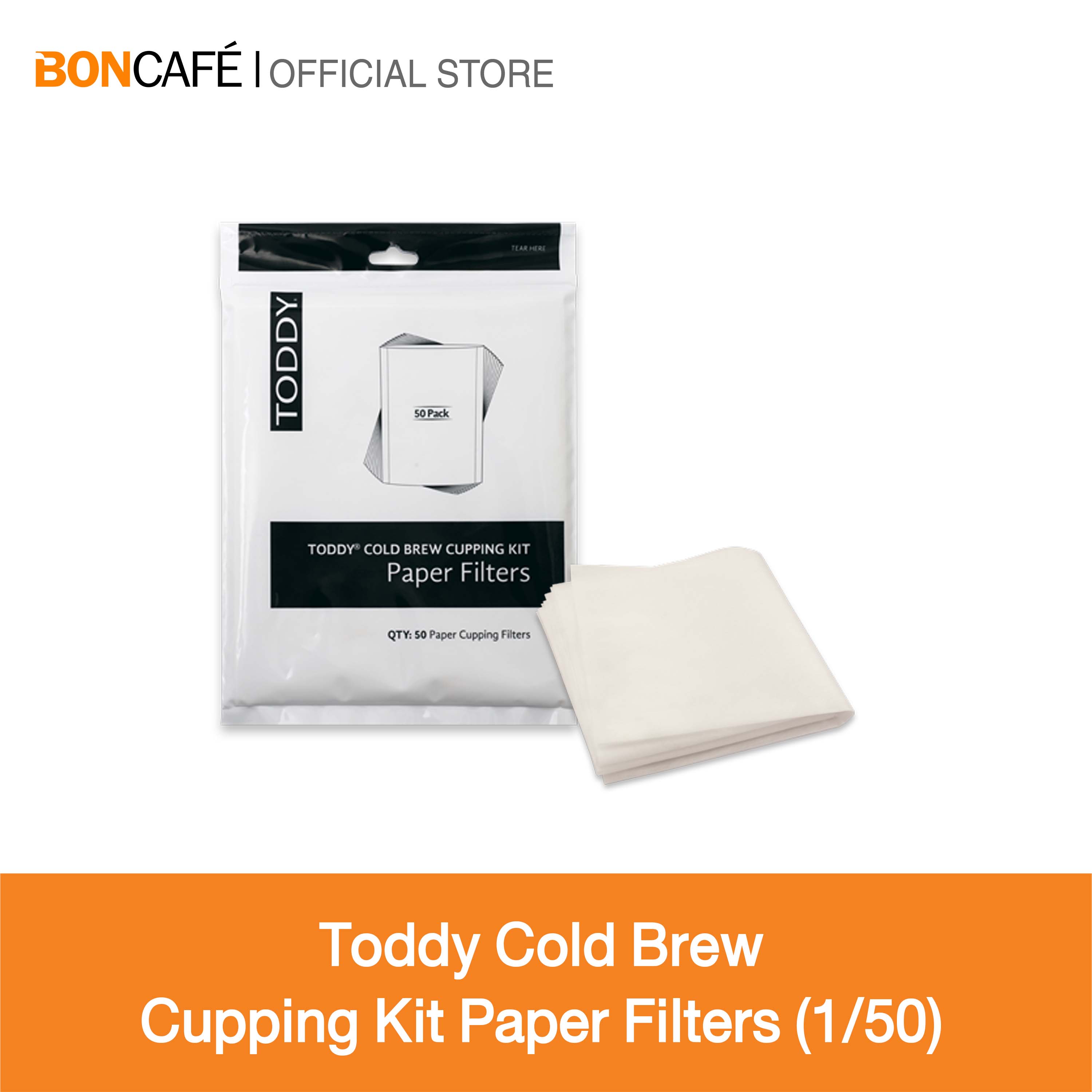 Toddy Cold Brew Cupping Kit Paper Filters (1/50) กระดาษกรองสำหรับอุปกรณ์ทำกาแฟสกัดเย็นขนาดเล็ก Toddy Artisan Small Batch ราคา 950 บาท*ส่งฟรี