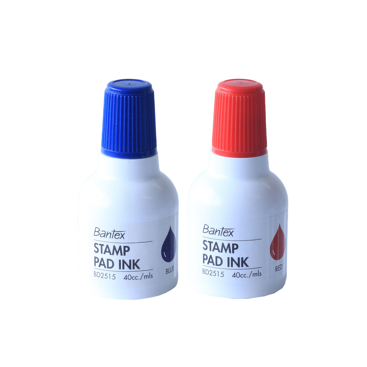 Bantex หมึกเติมแท่นประทับ หมึกเติมตราปั๊ม หมึกเติมแผ่นตราประทับ สีแดง สีน้ำเงิน ขนาด 40ml Stamp Ink ราคา 39 บาท*ส่งฟรี