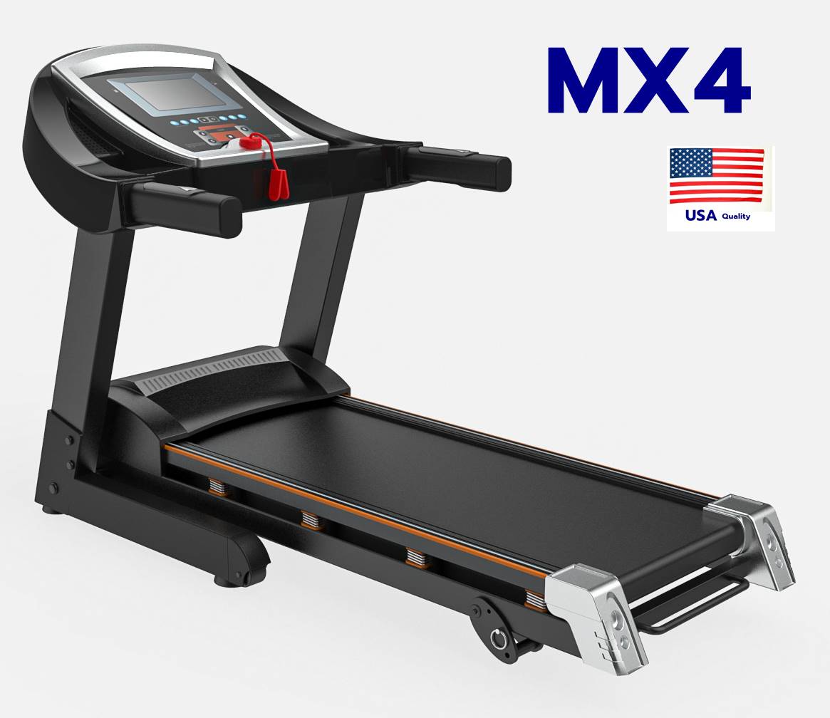 ดูภาพ ลู่วิ่งไฟฟ้า รุ่น MX4 มอเตอร์14กม ชม พร้อมยางสปริงรับแรงกระแทก รับ นน ได้ 110 กก เพิ่มเติม ลู่วิ่งไฟฟ้า รุ่น MX4 มอเตอร์14กม ชม พร้อมยางสปริงรับแรงกระแทก รับ นน ได้ 110 กก