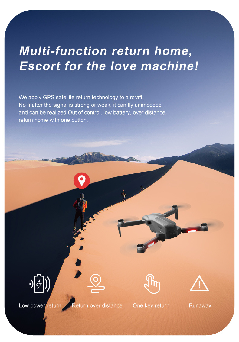 ข้อมูลเกี่ยวกับ [เรือจากประเทศไทย] 2021 calamus โดรนติดกล้อง 4K กล้องคู่ โดรน GPS โดรน โดรนขนาดเล็ก กล้องชัด โดรนแบบพับได้ GPS drone รีโมทควบคุมระยะทาง 2,000 เมตรโดรน