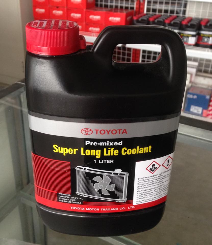 รูปภาพรายละเอียดของ น้ำยาหม้อน้ำ / น้ำยาหล่อเย็น Toyota โตโยต้า ขนาด 1 ลิตร Super Long Life Coolant 1 Liter