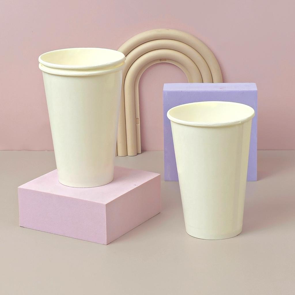 Boxjourney Paper Cup 12 oz. White (50 pcs./pack) ราคา 85 บาท*ส่งฟรี