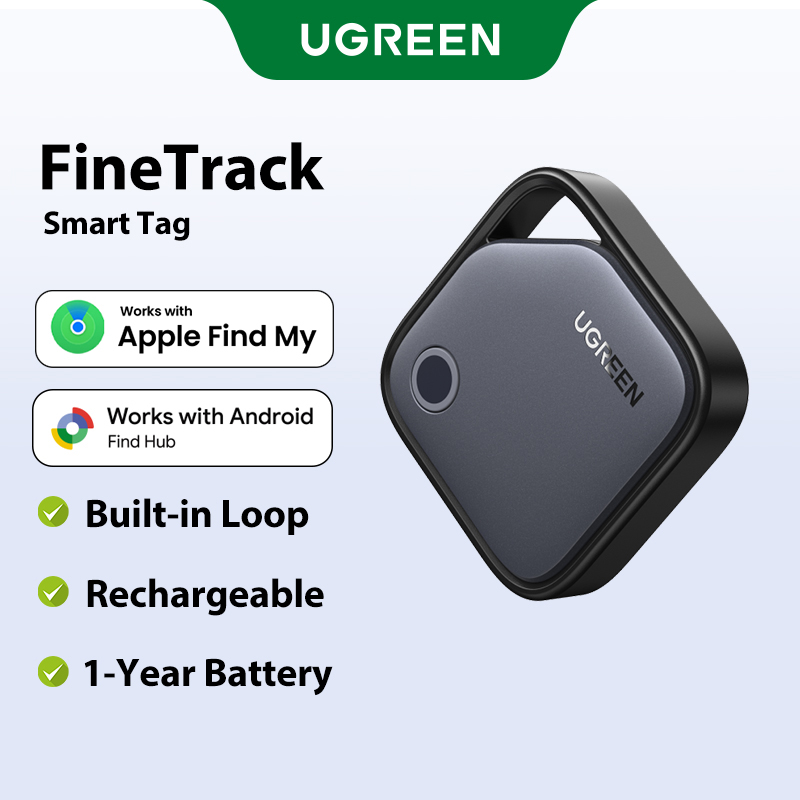 【Finetrack】Ugreen 2 in 1 Tracker Apple Find My Gps Tracker Android Google Find Hub Anti-Lost Tag Usb-C Rechargeable Smart Tag for Keys Luggage Model:75646 ราคา 1,490 บาท*ส่งฟรี