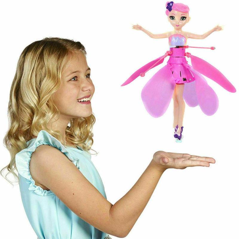 ตุ๊กตานางฟ้าบินตัวควบคุมกระแสไฟ RC เครื่องบิน Kids Toys สาวบัลเล่ต์บินของเล่นเจ้าหญิง
