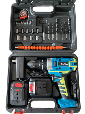 ดูภาพ สว่านกระแทกไร้สาย Makita 75V พร้อมชุดอุปกรณ์งานช่างและสายอ่อน (สีน้ำเงิน) <br/>เพิ่มเติม สว่านกระแทกไร้สาย Makita 75V พร้อมชุดอุปกรณ์งานช่างและสายอ่อน (สีน้ำเงิน)