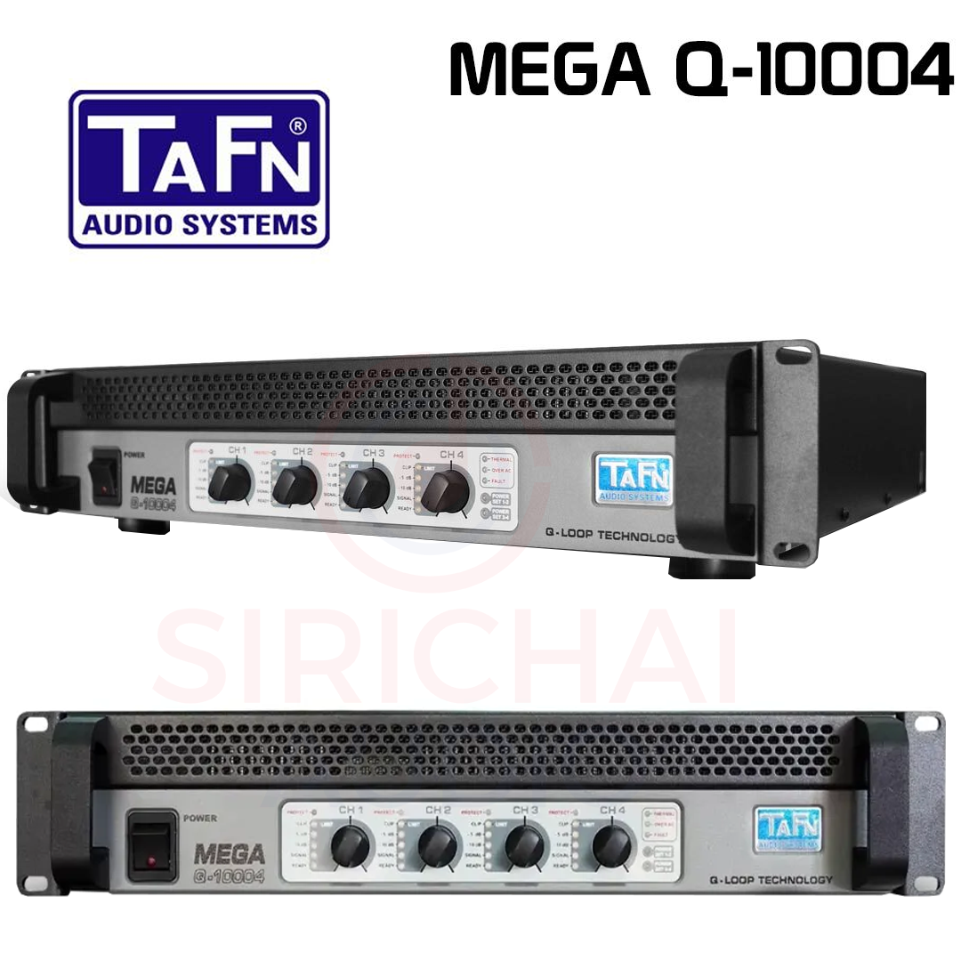 TAFN MEGA Q10004 เครื่องขยายเสียง4ชาแนล เพาเวอร์แอมป์ พาวเวอร์ 4 ชาแนล เสียงขับแน่น ชัดเจน MEGA-Q-10004 MEGA Q10004 POWER AMP4 CHANNEL ราคา 55,900 บาท*ส่งฟรี