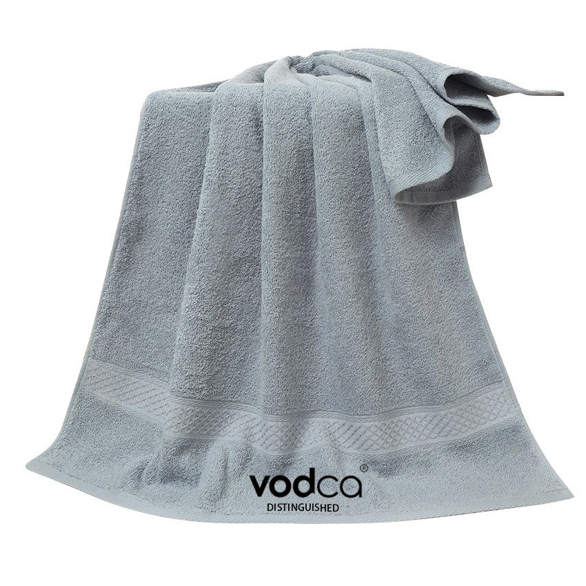 FEIYANA-พร้อมส่ง ผ้าขนหนูอาบน้ำ ปักโลโก้ Vodcaผ้าเช็ดตัวใหญ่ ผ้าเช็ดตัวขนเดี่ยว ผ้าหนานุ่ม (ขนาด 72 x 140 เซนติเมตร) รหัส MS-0220 ราคา 169 บาท*ส่งฟรี