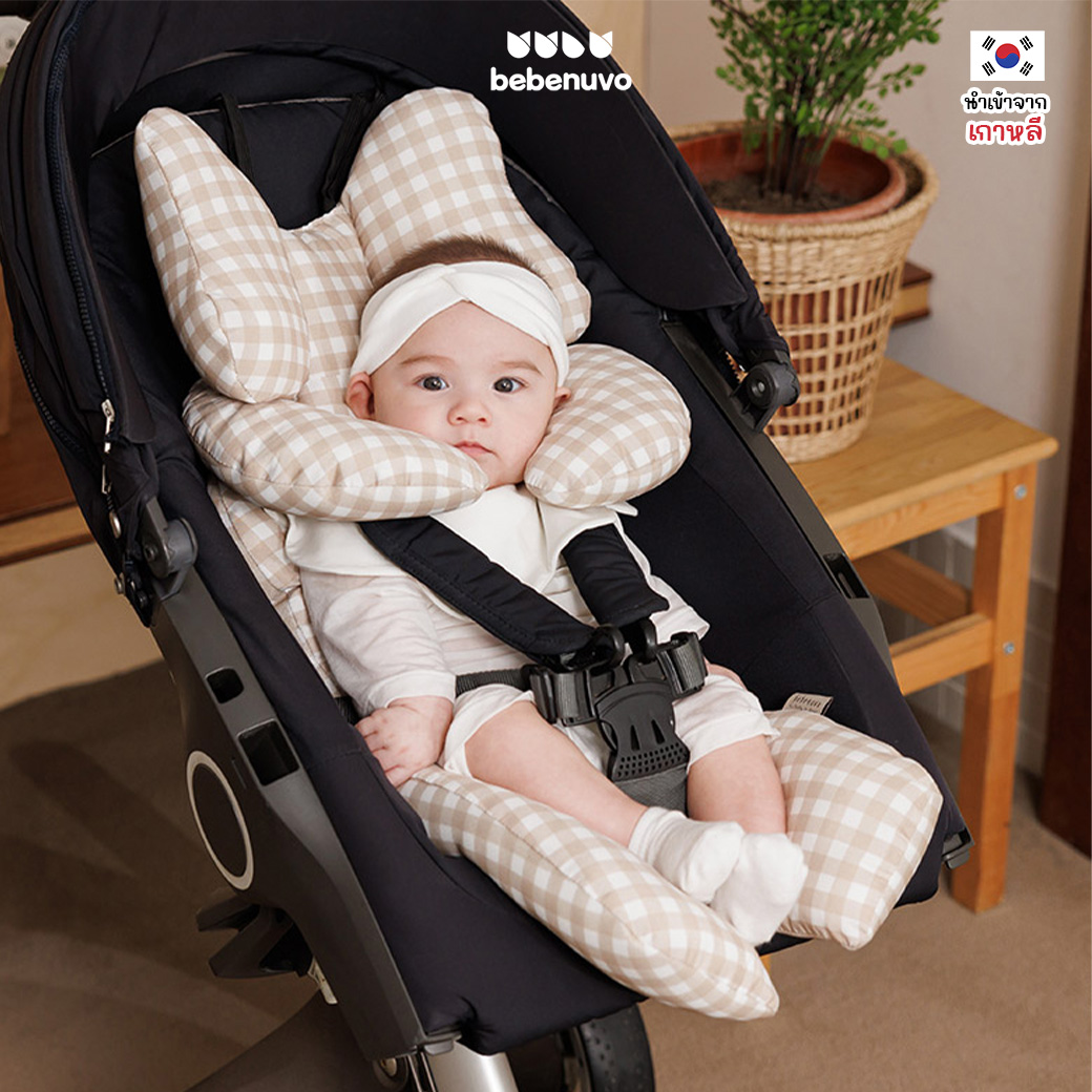 เบาะรองรถเข็นเด็ก คาร์ซีท BEBENUVO รุ่นหนา นุ่ม ใช้ได้สองด้าน ใส่ได้กับรถเข็น คาร์ซีททุกรุ่น ทุกยี่ห้อ ราคา 1,155 บาท*ส่งฟรี