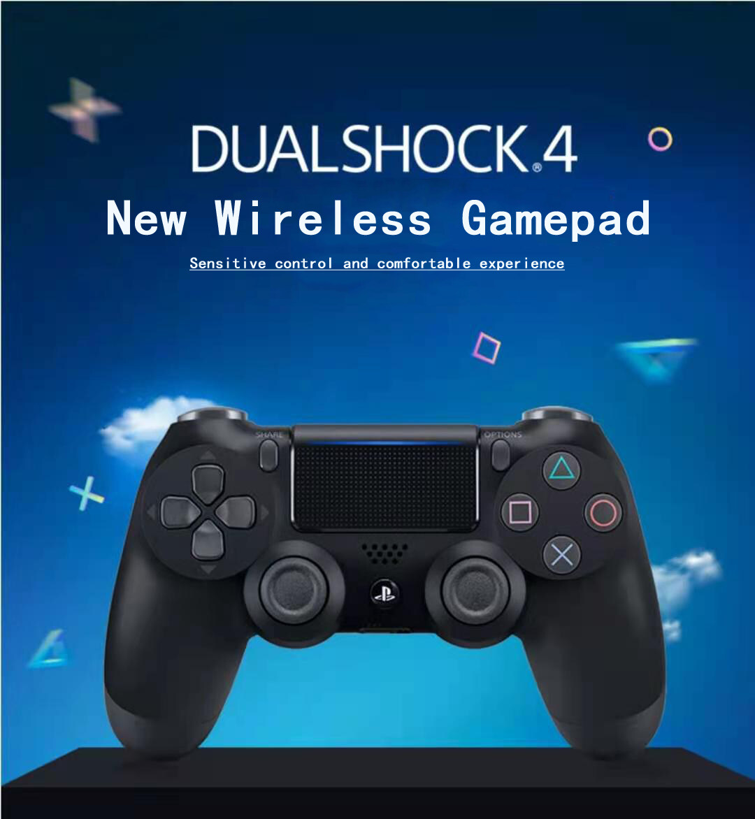 ลองดูภาพสินค้า Wireless Joystick For PS4 Bluetooth Controllers Fit For Mando For PS4 Console For Playstation Dualshock 4 Gamepad X-BOX จอยเกมส์ คอนโทรลเลอร์ เกม ตัวควบคุม เกมแพดควบคุมไร้สาย จอยเกมส์มือถือ PC Windows 10 บลูทูธไร้สาย / สาย usb จอยเกม PS4 คอนโทรลเลอร์ PS4