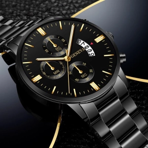 ภาพหน้าปกสินค้าTANOXI นาฬิกาข้อมือผู้ชาย นาฬิกาแฟชั่นผช สายสแตนเลส กันน้ำ30m รุ่นใหม่ GD569 ที่เกี่ยวข้อง