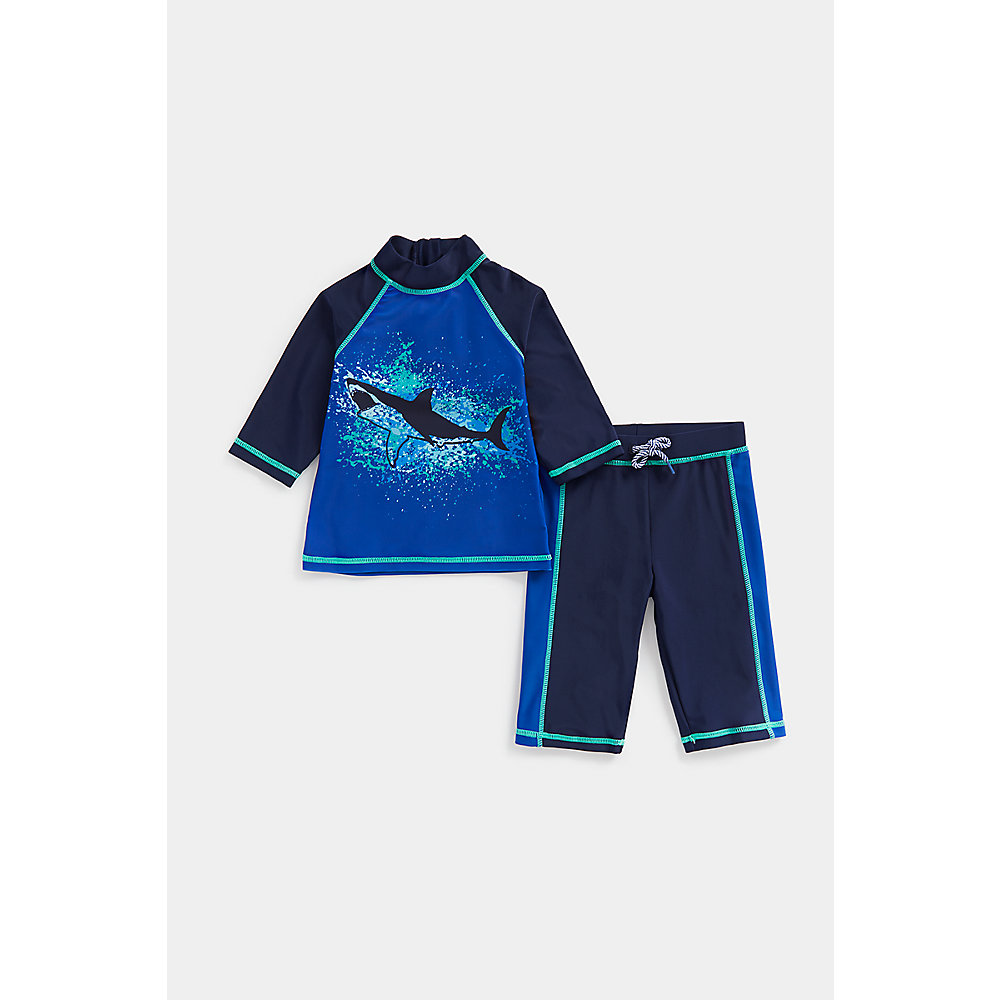 ชุดว่ายน้ำเด็กผู้ชาย Mothercare Shark Sunsafe Rash Vest and Shorts EA107 ราคา 1,352 บาท*ส่งฟรี
